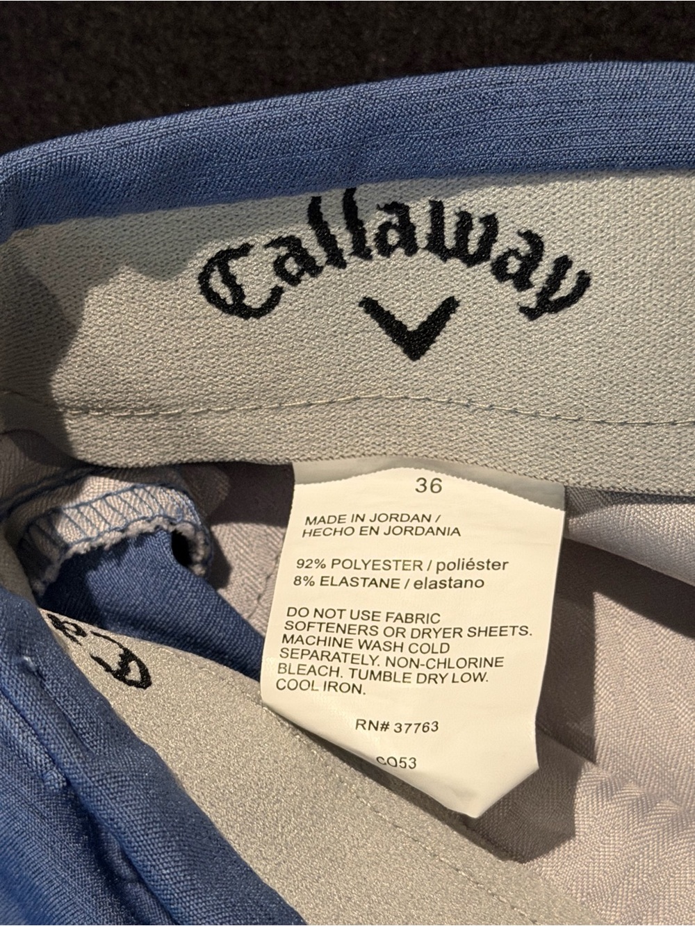 Callaway Lot Of 2 36 x9 Front Tech Performance Callaway Stretch Golf Shorts - Picture 11 of 11